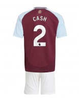 Aston Villa Matty Cash #2 Hjemmedraktsett Barn 2024-25 Korte ermer (+ bukser)